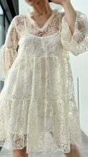 Koronkowa sukienka mini 1779 z halką