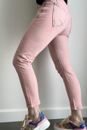 Kolorowe jeansy Sophie DY8235 różowe