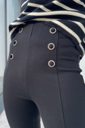 Elastyczne spodnie - legginsy ZP2109 z rozszerzaną nogawką