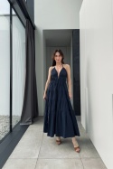 Bawełniana sukienka Bella Navy | granatowa