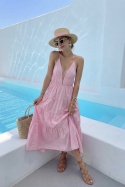 Bawełniana sukienka Bella Rosa | różowa