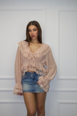 Bluzka Amaya soft | pudrowy róż