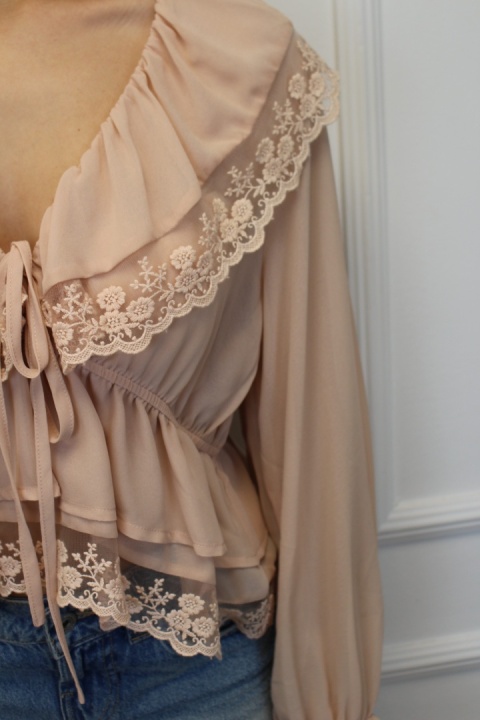 Bluzka Amaya soft | pudrowy róż