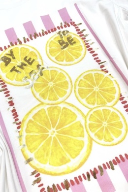 Bawełniany t-shirt Lemon by the sea to be