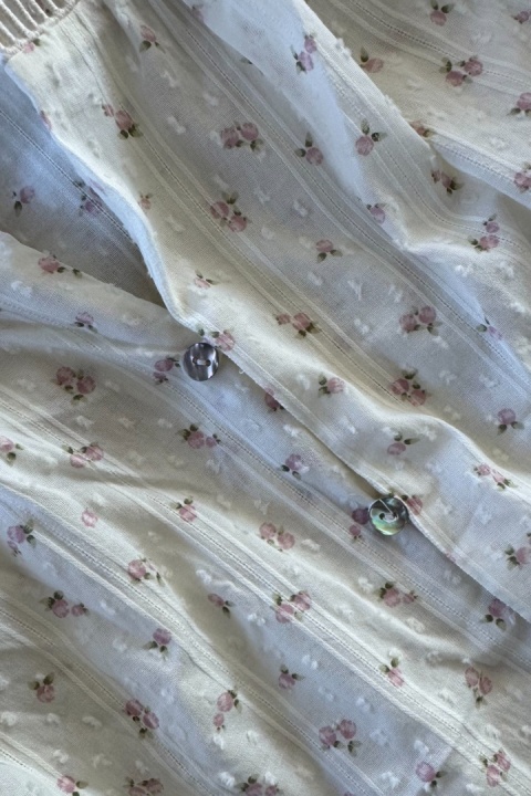 Bawełniana bluzka Amalfi | kremowa