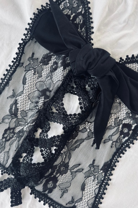 Bawełniany t-shirt z gorsetem | biały