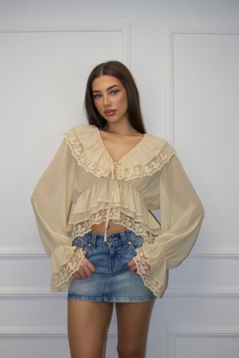 Bluzka Amaya soft | jasny żółty