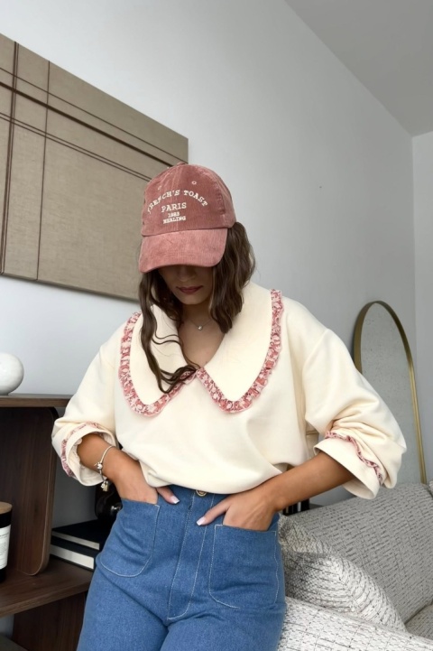 Bluza Julka z kołnierzykiem | masełko