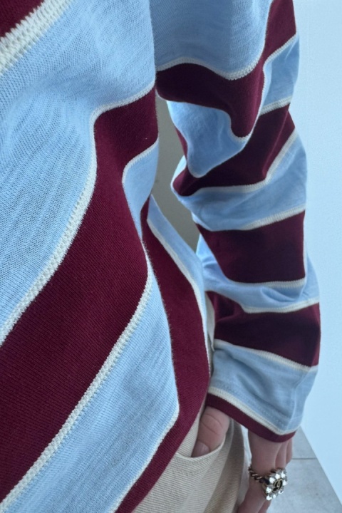 Bawełniana koszulka polo w paski