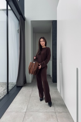 3 - częściowy komplet Cozy z kaszmirem | czekoladowy