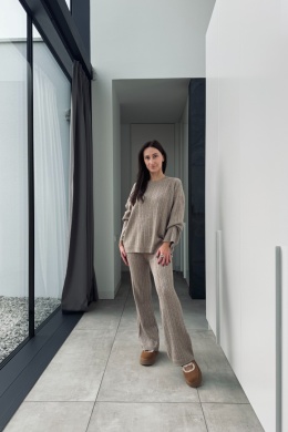 3 - częściowy komplet Cozy z kaszmirem | kawowy beż