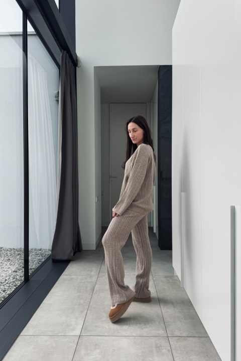 3 - częściowy komplet Cozy z kaszmirem | kawowy beż