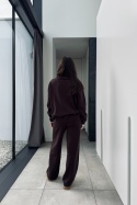 Wiskozowy komplet z kaszmirem Milano Comfort | czekoladowy