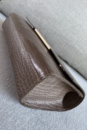 Torebka Monroe Croco | skóra naturalna | taupe