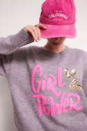 Sweter Girl Power | szary