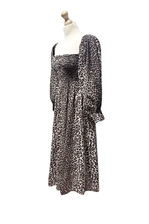 Bawełniana sukienka Amelia | leopard Bawełniana sukienka Amelia | leopard