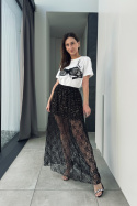 Bawełniany t-shirt ze stanikiem Bawełniany t-shirt ze stanikiem