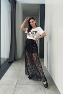 Bawełniany t-shirt Cat Mom Bawełniany t-shirt Cat Mom