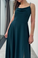 Sukienka Elegance | butelkowa zieleń