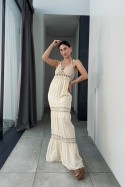 Haftowana suknia maxi boho M2179