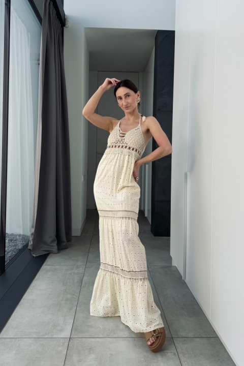 Haftowana suknia maxi boho M2179 Haftowana suknia maxi boho M2179
