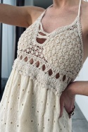 Haftowana suknia maxi boho M2179
