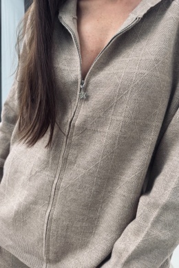 Komplet Beige z kaszmirem | camel