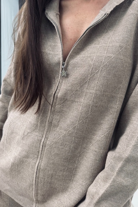 Komplet Beige z kaszmirem | camel Komplet Beige z kaszmirem | camel