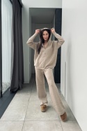 Komplet Beige z kaszmirem | camel
