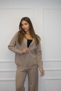 Komplet Beige z kaszmirem | camel