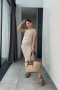 Koronkowa spódnica midi z topem LY88256
