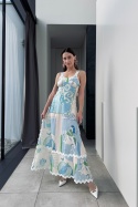Sukienka maxi Mykonos | bawełna i len