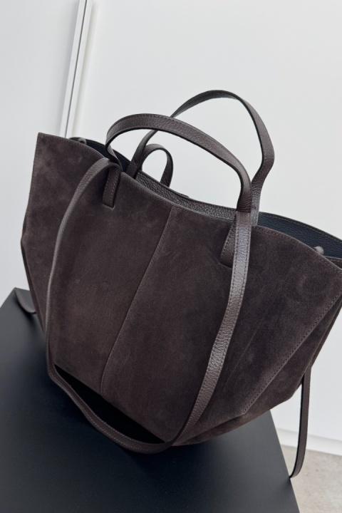 Torebka shopperka Pola maxi | czekolada Torebka shopperka Pola maxi | czekolada