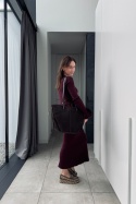 Torebka shopperka Pola maxi | czekolada