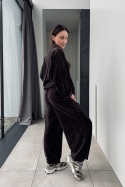 Welurowy dres Comfy Milano w kolorze czekoladowym Welurowy dres Comfy Milano w kolorze czekoladowym
