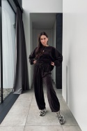 Welurowy dres Comfy Milano w kolorze czekoladowym Welurowy dres Comfy Milano w kolorze czekoladowym