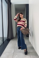 Sweter w kolorowe fale Sweter w kolorowe fale