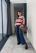 Sweter w kolorowe fale Sweter w kolorowe fale