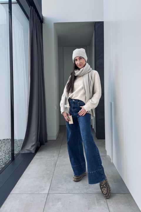 Czapka Alpina z dodatkiem włókien alpaki | beżowa