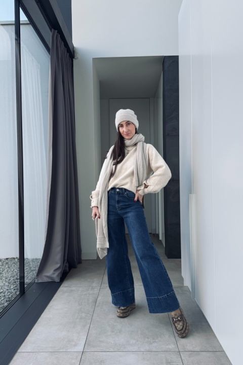 Czapka Alpina z dodatkiem włókien alpaki | beżowa