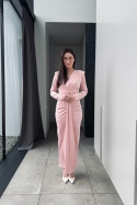 Elegancka sukienka Lara | różowa