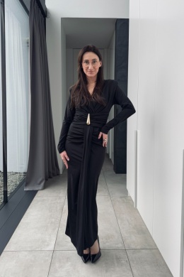 Elegancka sukienka Lara | czarna