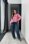 Jeansy barrel Urban Ease z ćwiekami