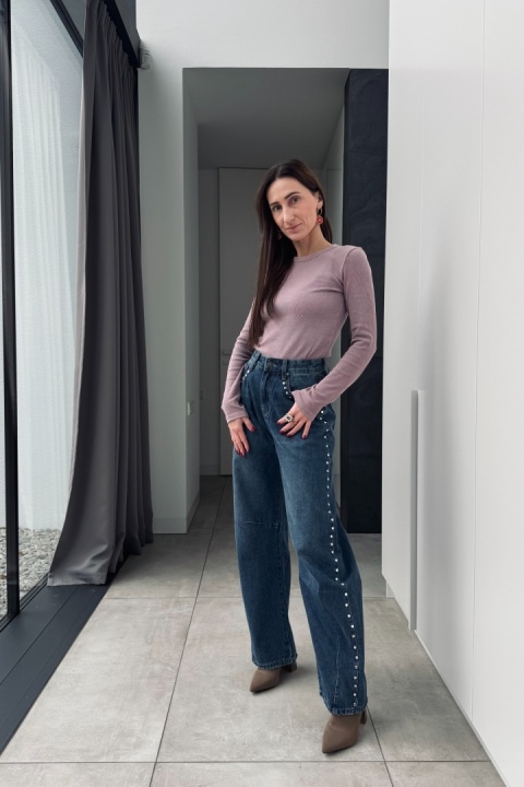 Jeansy barrel Urban Ease z ćwiekami Jeansy barrel Urban Ease z ćwiekami