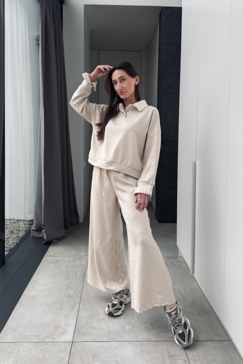 Komplet Grid z wiskozą | beżowy