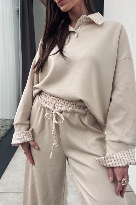 Komplet Grid z wiskozą | beżowy