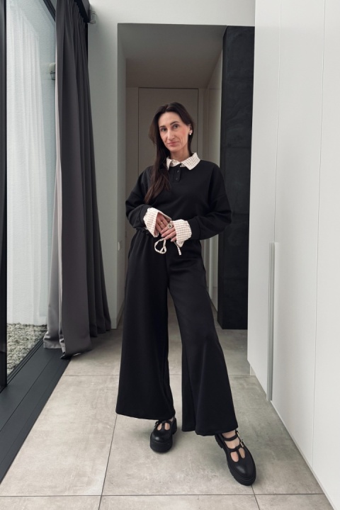 Komplet Grid z wiskozą | czarny