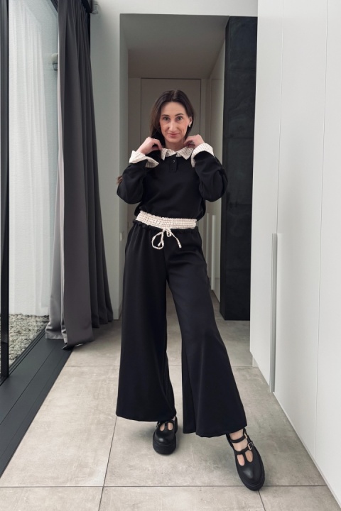 Komplet Grid z wiskozą | czarny