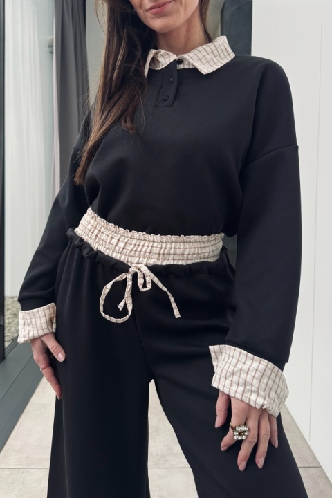 Komplet Grid z wiskozą | czarny