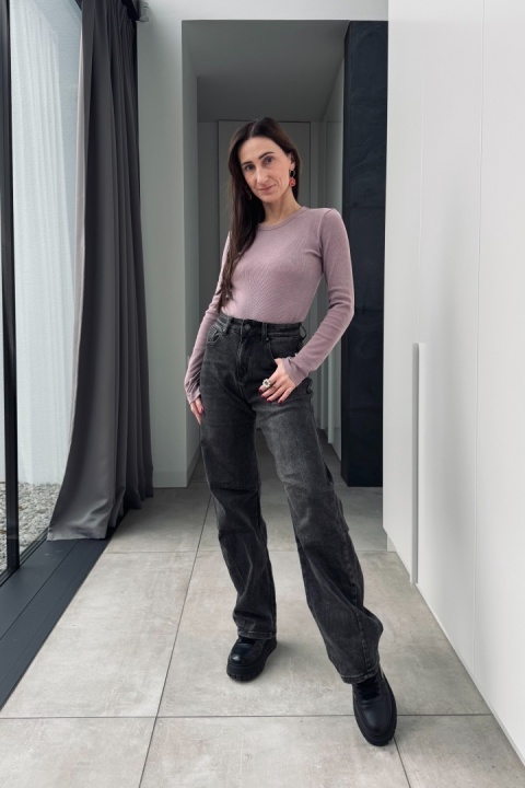 Szare, elastyczne jeansy barrel Urban Grey Szare, elastyczne jeansy barrel Urban Grey